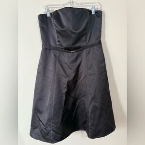 Michaelangelo Classic Black Strapless Dress